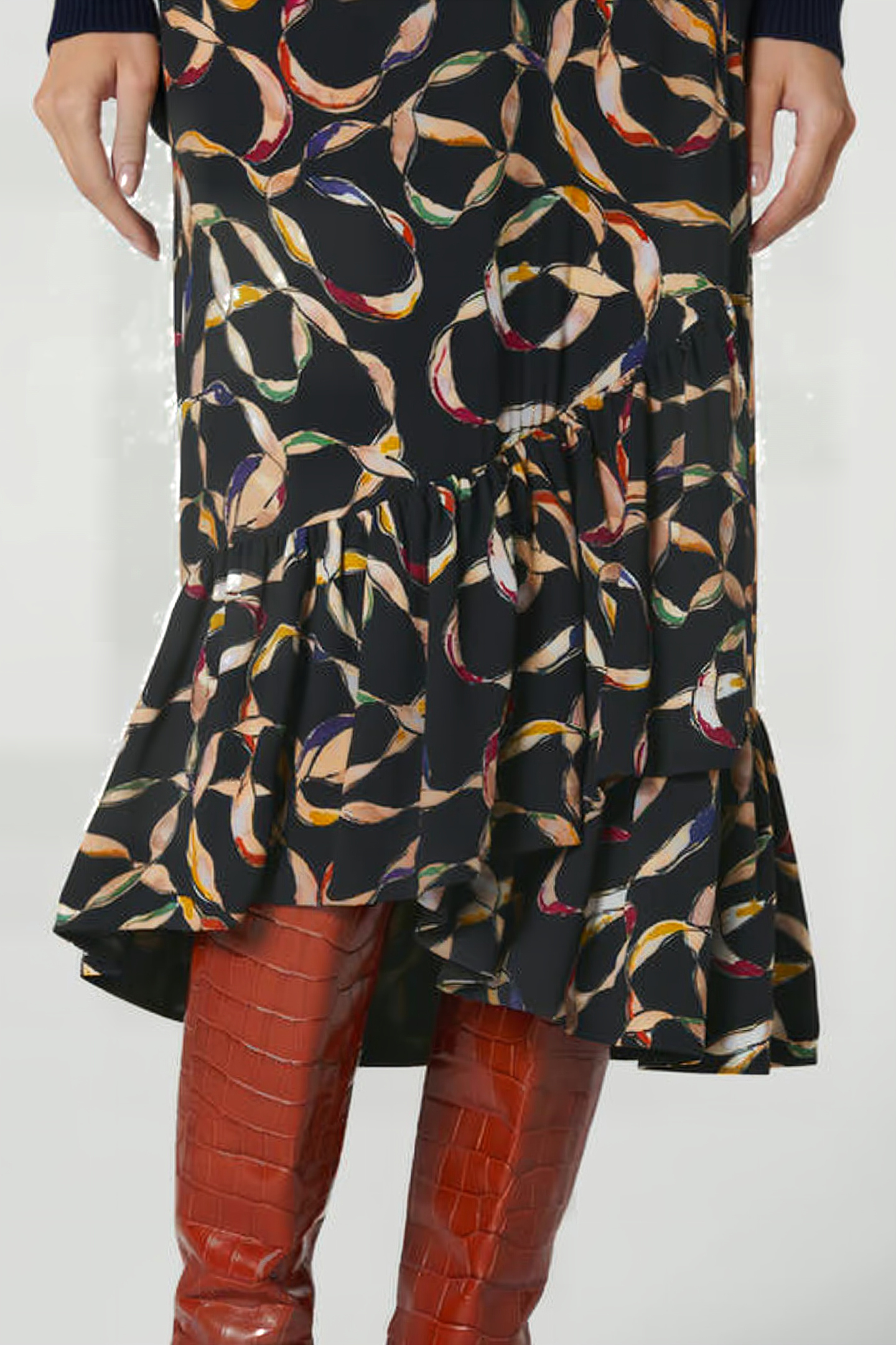 FLORENTIN MIDI SKIRT BLACK 4