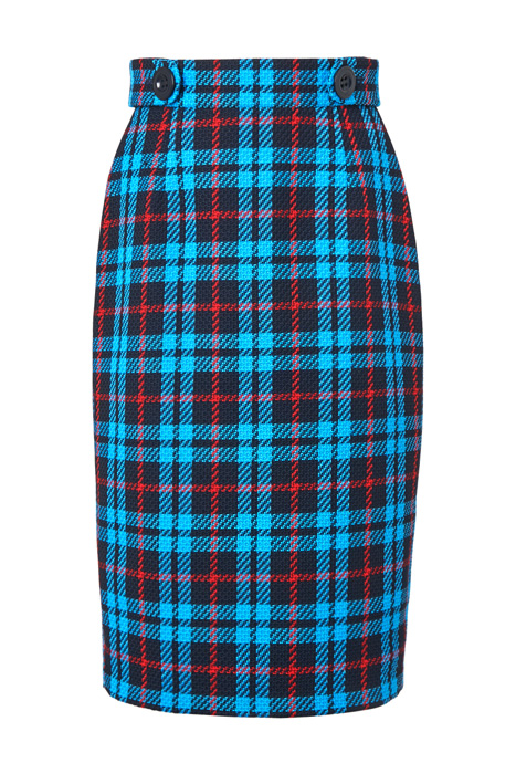 MIROE MIDI SKIRT MUL-BLUE CHECK 4
