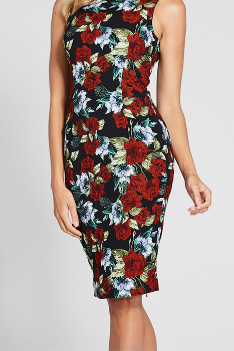 SUE ROSE DRESS JQ ROSES BLACK 1