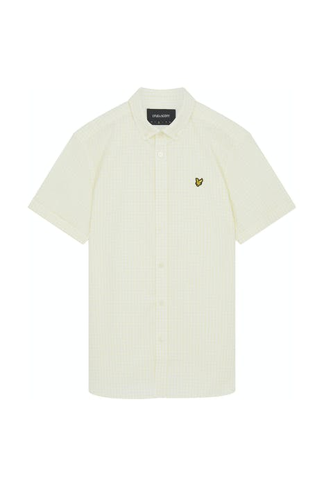 SS GINGHAM SHIRT WHITE/LEMON 5
