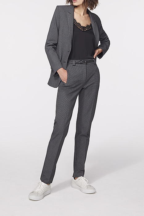 Houndstooth suit trousers anthracite
