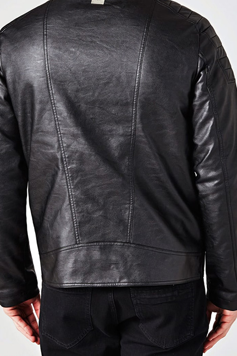 BIKER JACKET JET BLACK A996 2