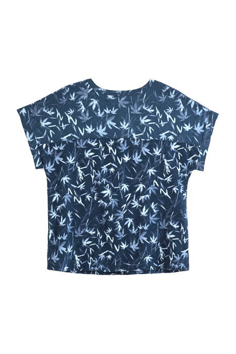 SUMMER JERSEY WOVEN MIX SHIRT NAVY MULTI 2