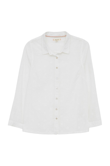 EMILY EMBROIDERED SHIRT PALE IVORY 1