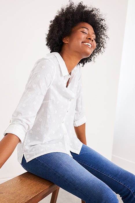 EMILY EMBROIDERED SHIRT PALE IVORY 5