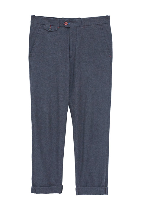 CHUKAR HERRINGBONE TROUSERS DARK NAVY 1