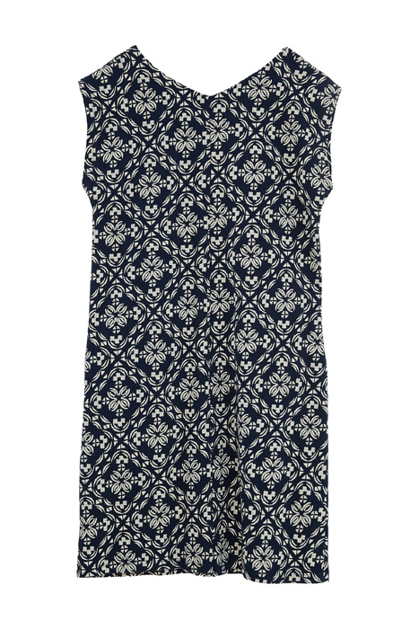 ADRIANNA FAIRTRADE DRESS NAVY MULTI 2