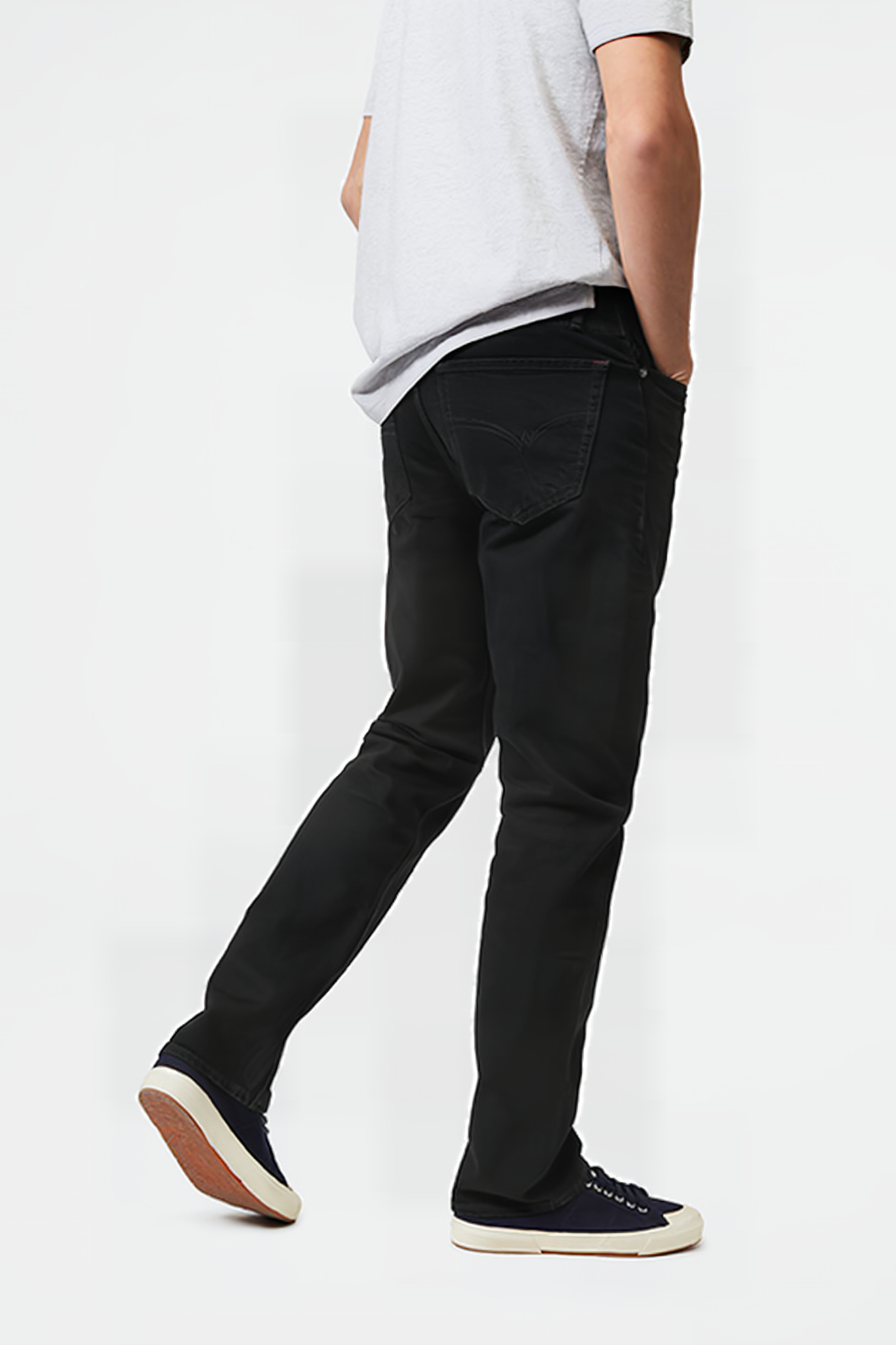 DAVIS STRAIGHT ZIP FLY JEAN BLACK 5