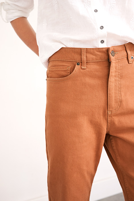 SKYE TWILL STRAIGHT 7/8 JEAN LGT BROWN 5