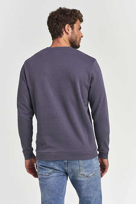 MEN SWEATER GRADIENT DOT DUSTY ANTHRACITE GREY 3