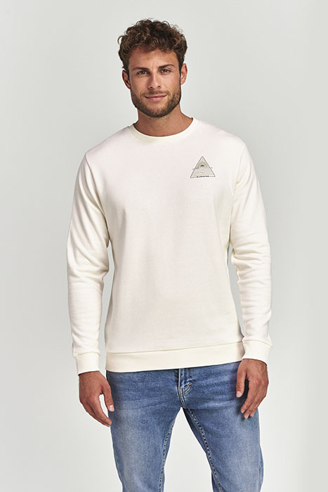 MEN SWEATER TRIANGLE CREME WHITE 2