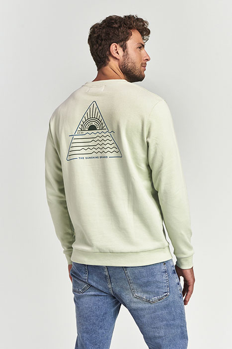 MEN SWEATER TRIANGLE MINTY PISTACHE GREEN 3