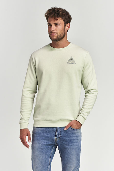MEN SWEATER TRIANGLE MINTY PISTACHE GREEN 2