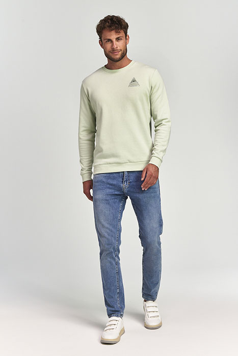 MEN SWEATER TRIANGLE MINTY PISTACHE GREEN 4