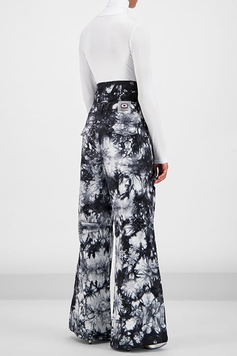 BLACK WHITE TIE DYE GEMMA PANTS 2