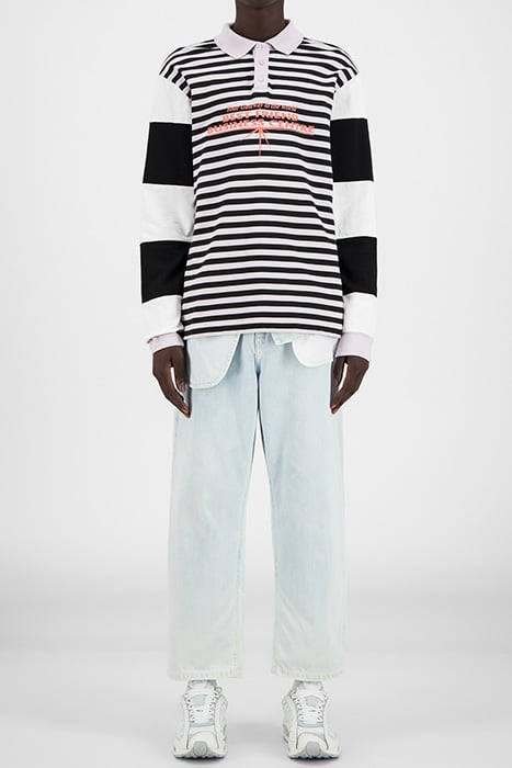 PINK BLACK STRIPED HAPOLO LONGSLEEVE 1