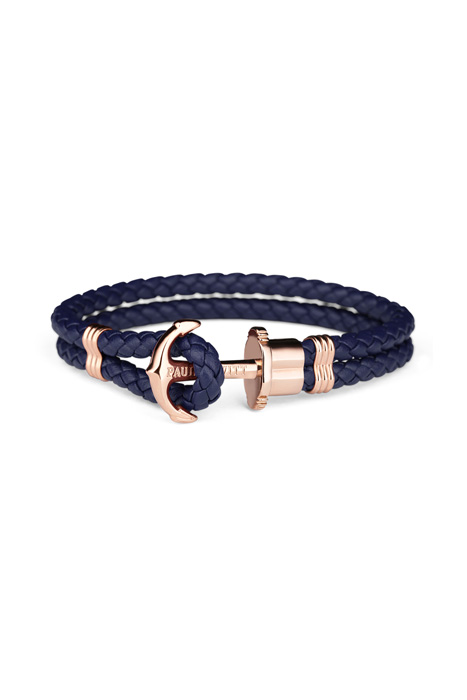 Bracelet phreps leather navy blue