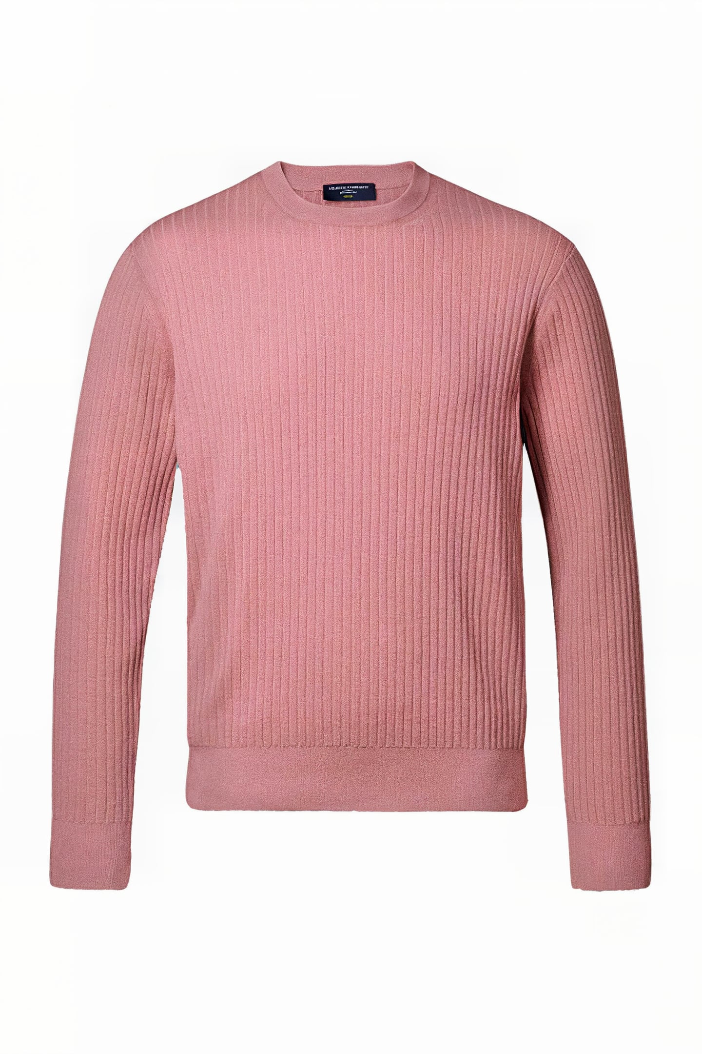 Charles Tyrwhitt Pink Wool Cotton Rib Jumper Maat: XL | Sweaters Outlet | Heren | Roze