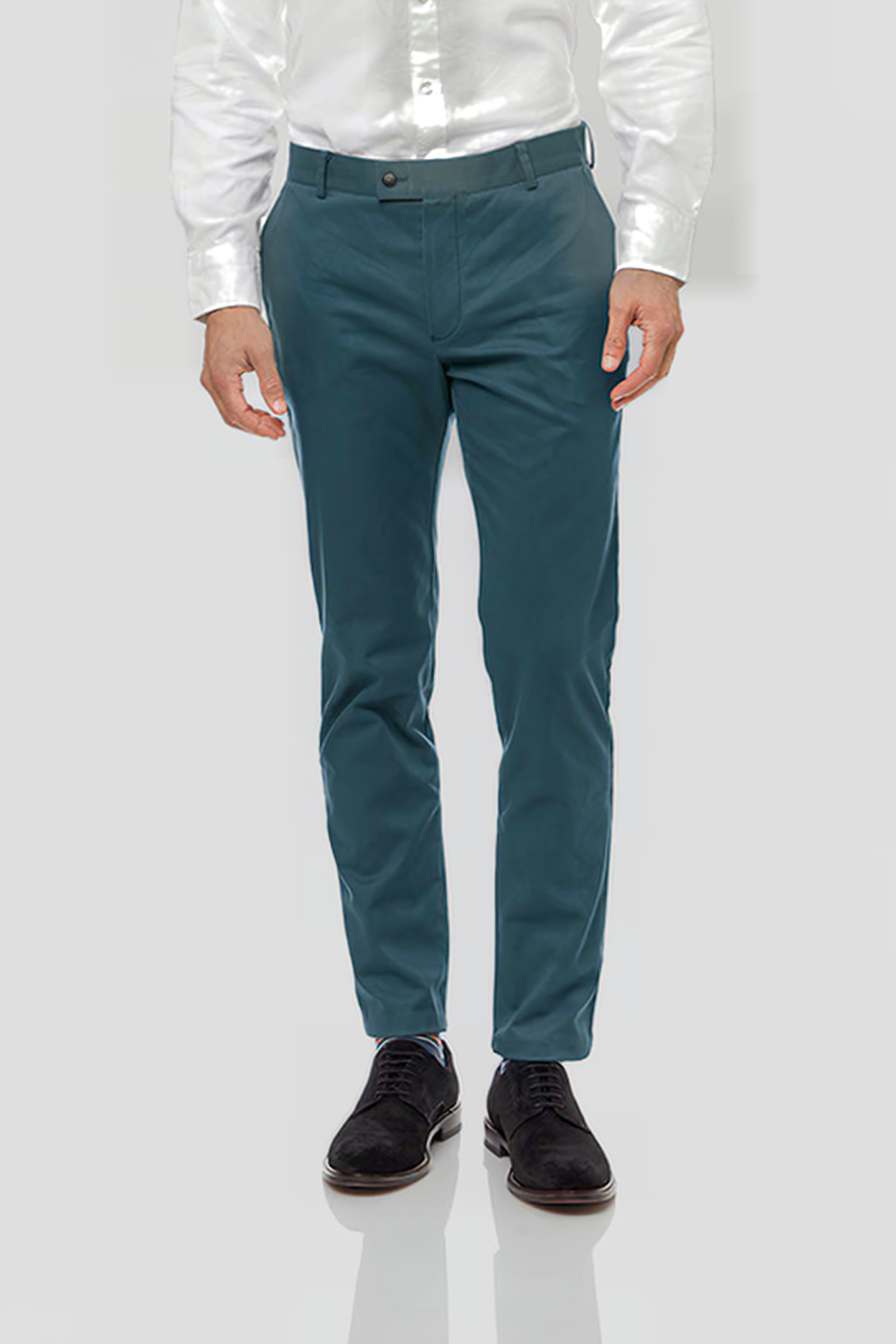 Charles Tyrwhitt Sf Teal Ultimate Non-iron Chinos Maat: W36L30 | Chino's Outlet | Heren | Blauw