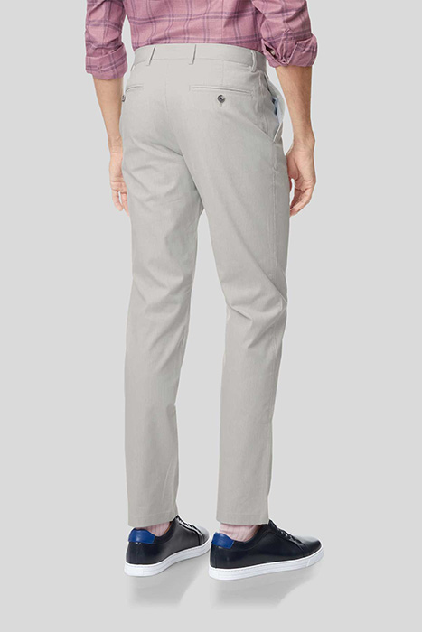 LIGHT GREY EXTRA SLIM FIT FINE STRIPE TROUSER 2