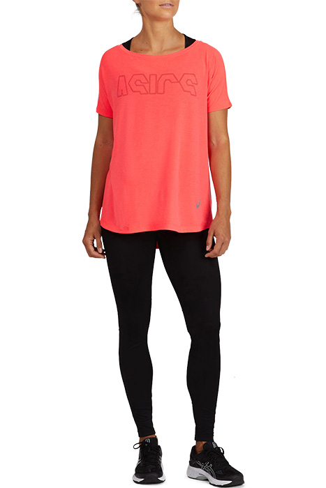 SPORT PRINT OUTLINE TEE PERFORMANCE BLACK/HOT PINK 4