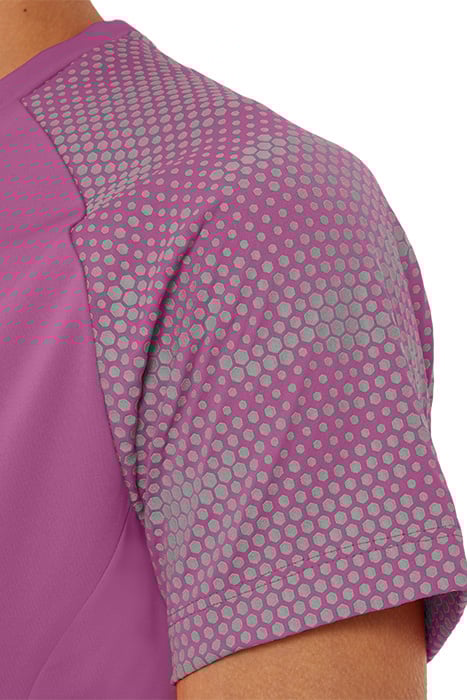 SPORT RFLC SS TOPS DIGITAL GRAPE/SILVER REFLECTIVE 6
