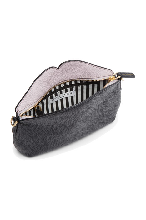 BLACK PALE PINK MED PEEKABOO LIP CLEO BLK/PALE PINK 3