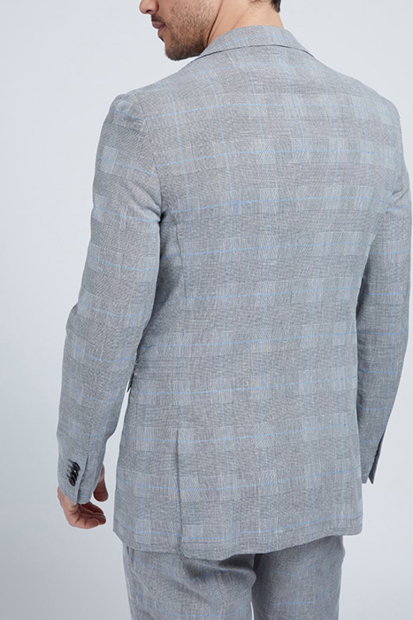 2B NOTCH BLAZER REGULAR FIT BLUE AND BLACK MULTI BLUE AND BL 2