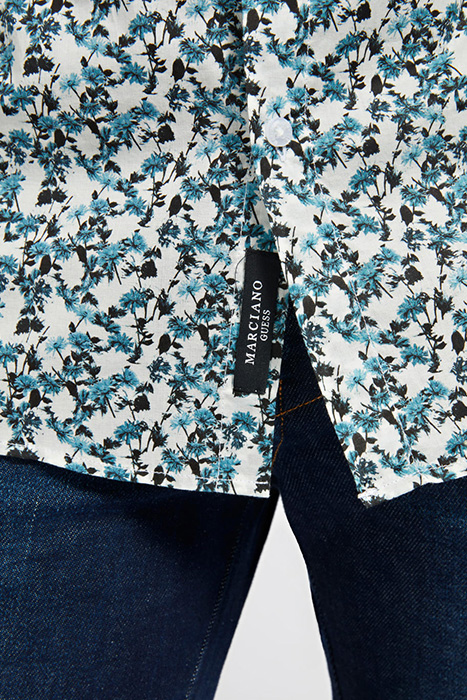 LS ITALIAN COLLAR NOTCHED CUFF BLUE BLOOM FLOWER BLUE BLOOM 4