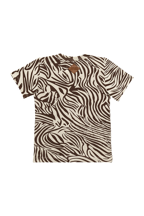 BOXY TSHIRT ZEBRA BROWN/ECRU 2