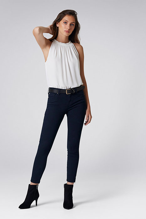 HANNAH LOW RISE SKINNY CROP JEAN NAVY NAVY 2