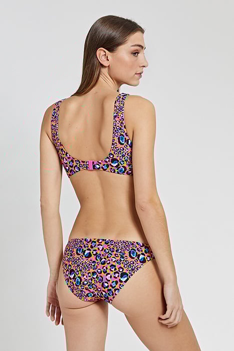 LADIES LEOPARD SPOT TEDDY BIKINI AZALEA PINK 5