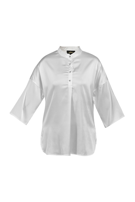 Black label blouse white