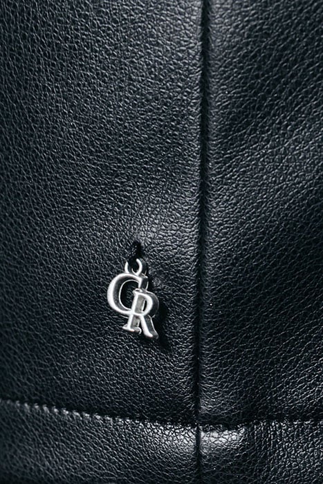 YOLENE PU MINI RUFFLE SKIRT BLACK 3