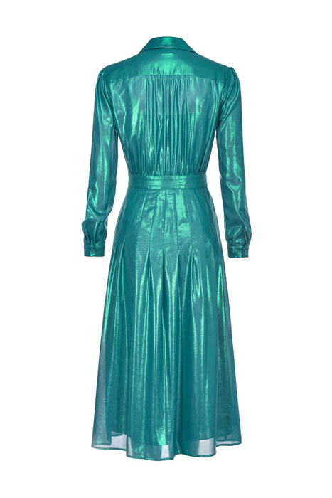 GRULLO ABITO GEORGETTE LAMINAT GREEN 7