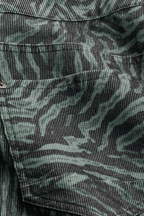 TROUSERS CASUAL LONG ON PRINTED CORDUROY STRETCH ROSEMARY GR 4