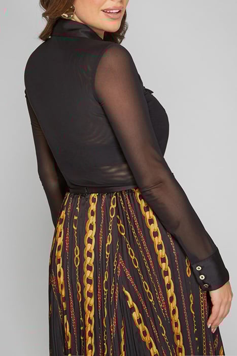 MARCIANO BY GUESS LILY MESH BODYSUIT JET BLACK 5