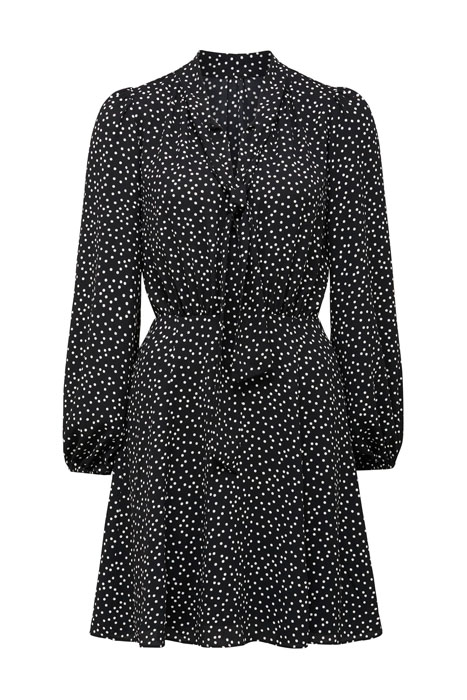 LIZZIE PUSSYBOW SKATER DRESS CLUSTERED BLACK SPOT CLUSTERED 4