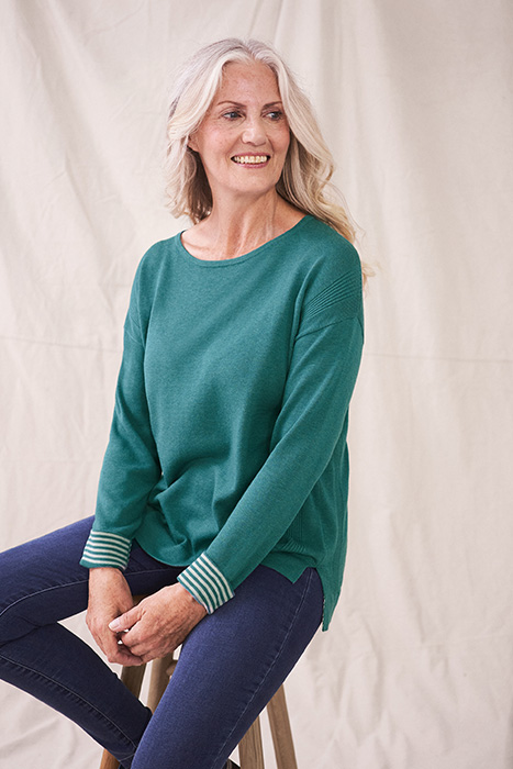 OLIVIA JUMPER MID TEAL 3