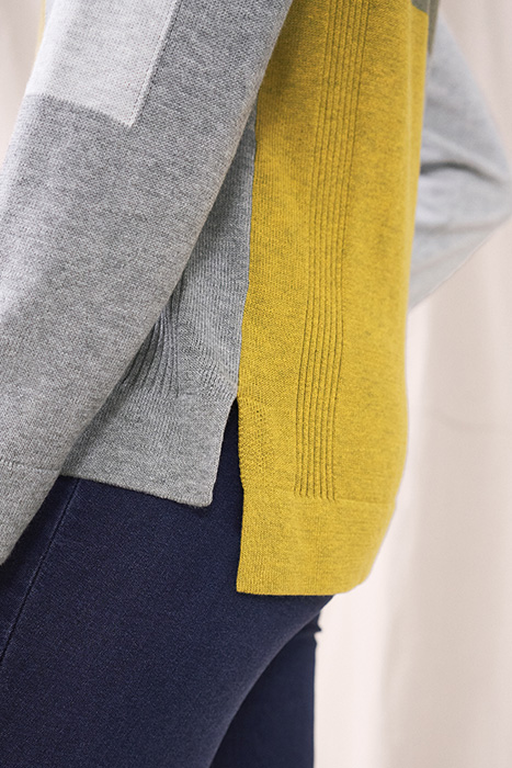 OLIVIA COLOURBLOCK JUMPER GREEN MULTI 6