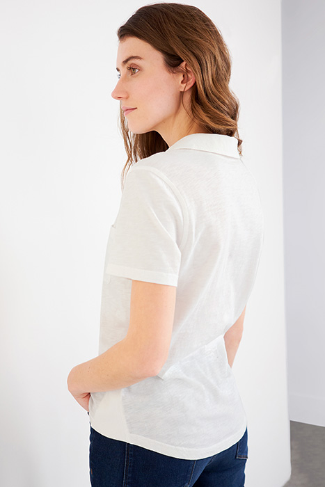 PENNY POCKET JERSEY SHIRT BRILLIANT WHITE 2