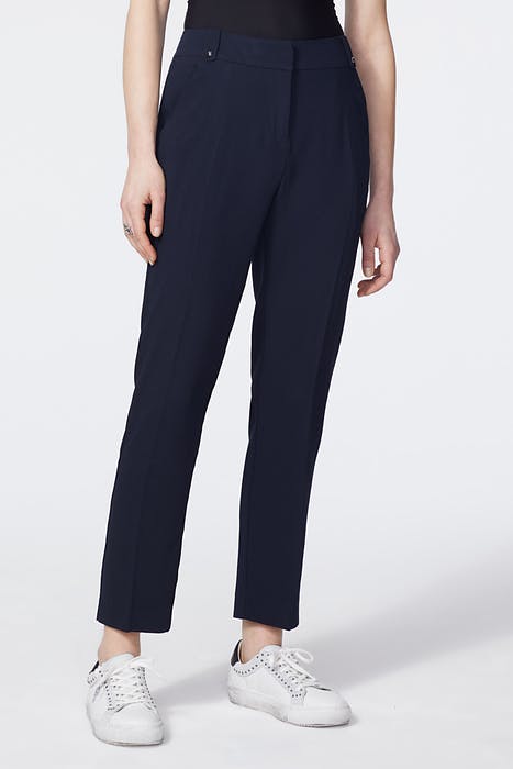 Women’s navy crepe suit trousers with pretty...