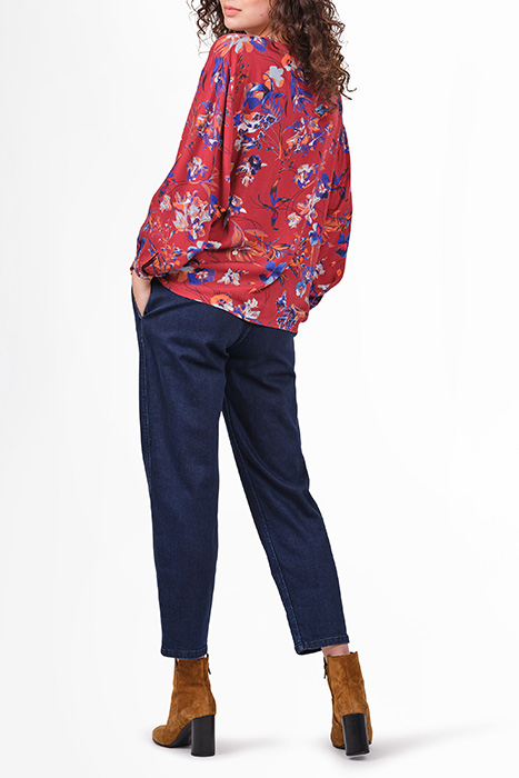 BLOUSE WOVEN LONG SLEEVES 22001952 FIRED BRICK 2