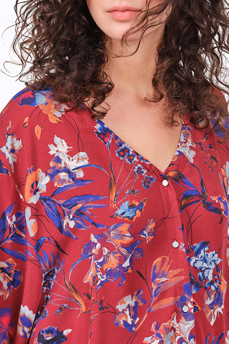 BLOUSE WOVEN LONG SLEEVES 22001952 FIRED BRICK 5