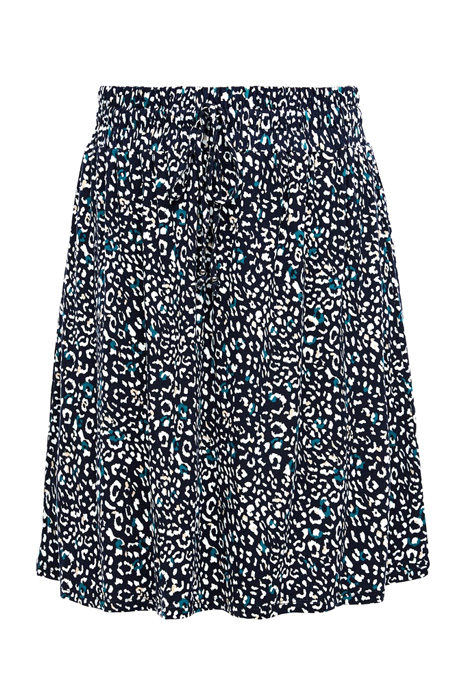 SKIRT SHORT WIDE RED LABEL DARK BLUE AOP 1