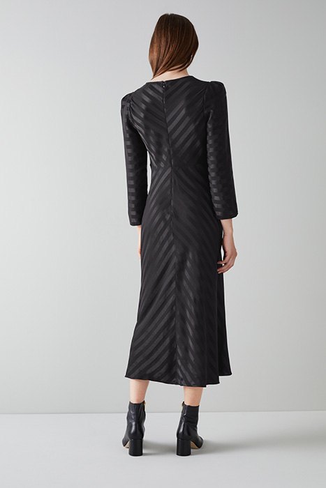 GABRIELLE MIDI DRESS BLACK 2