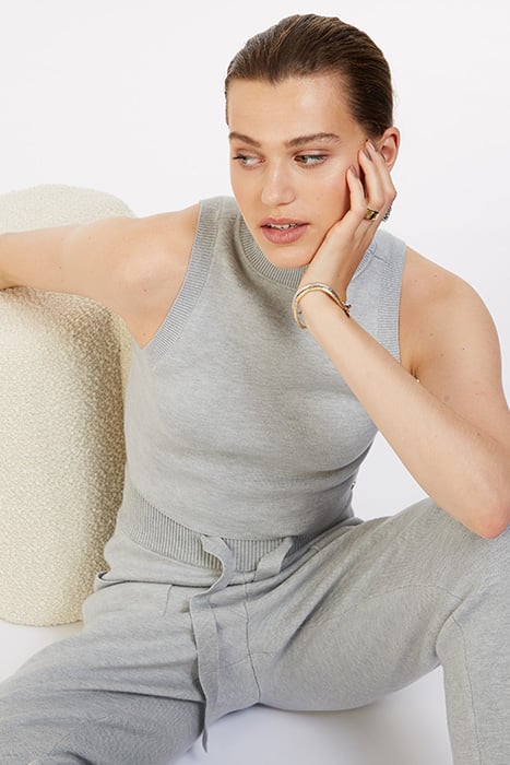 LEILANI TOP LIGHT GREY MELANGE 4