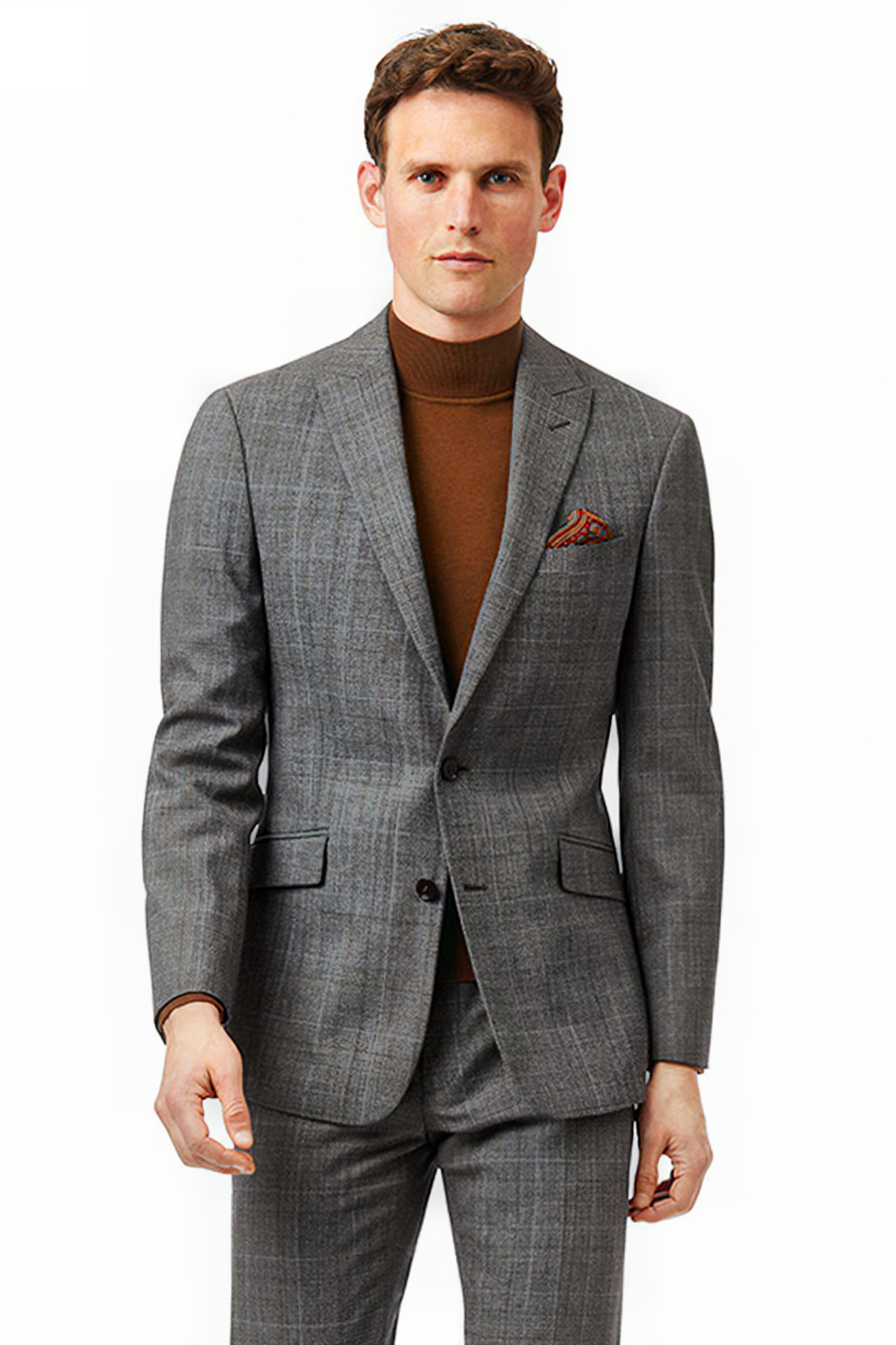 Charles Tyrwhitt Grey Slim Fit Prince Of Wales Check Business Suit Jacket Gre Maat: 38L | Blazers Outlet | Heren | Grijs