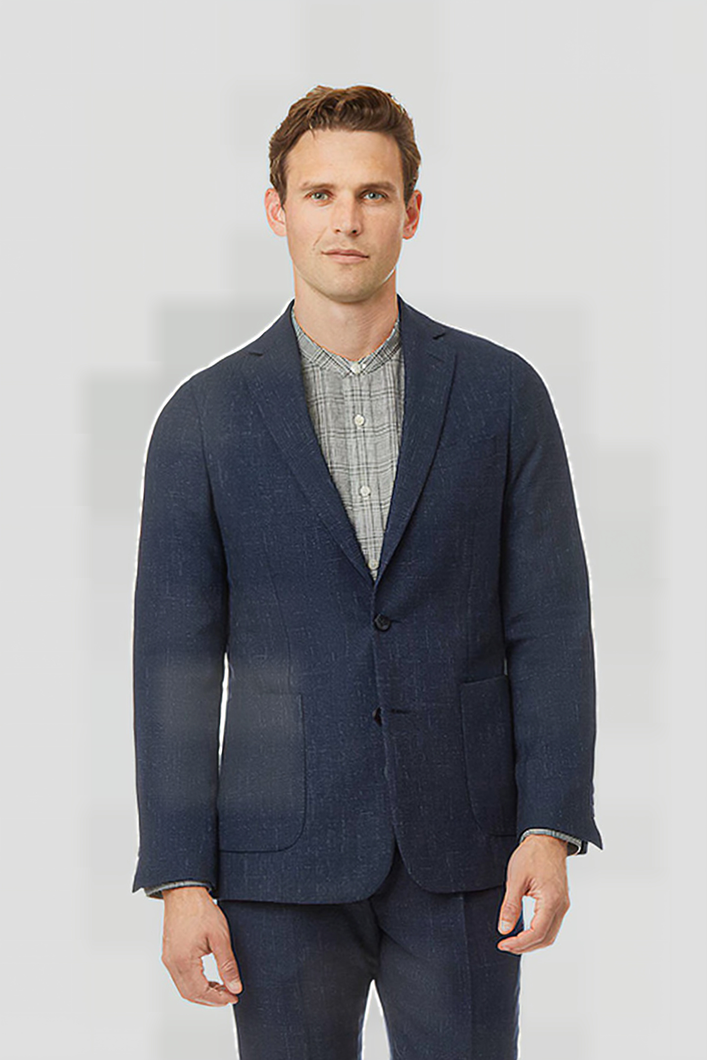 Charles Tyrwhitt Navy Extra Slim Fit Textured Wool Blend Suit Jacket Blue Maat: 36R | Colberts Outlet | Heren | Blauw