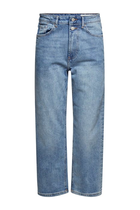Fashion fit ankle-length jeans blue light wash